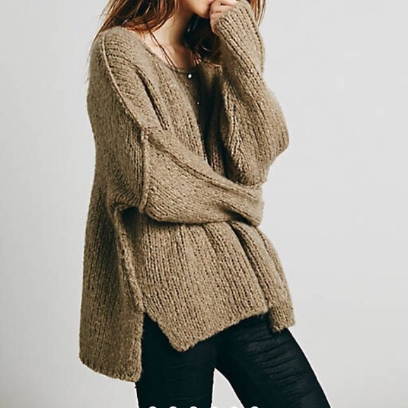 Free People Sweaters - Free People Teddy Bear Pullover Oversized Sweater